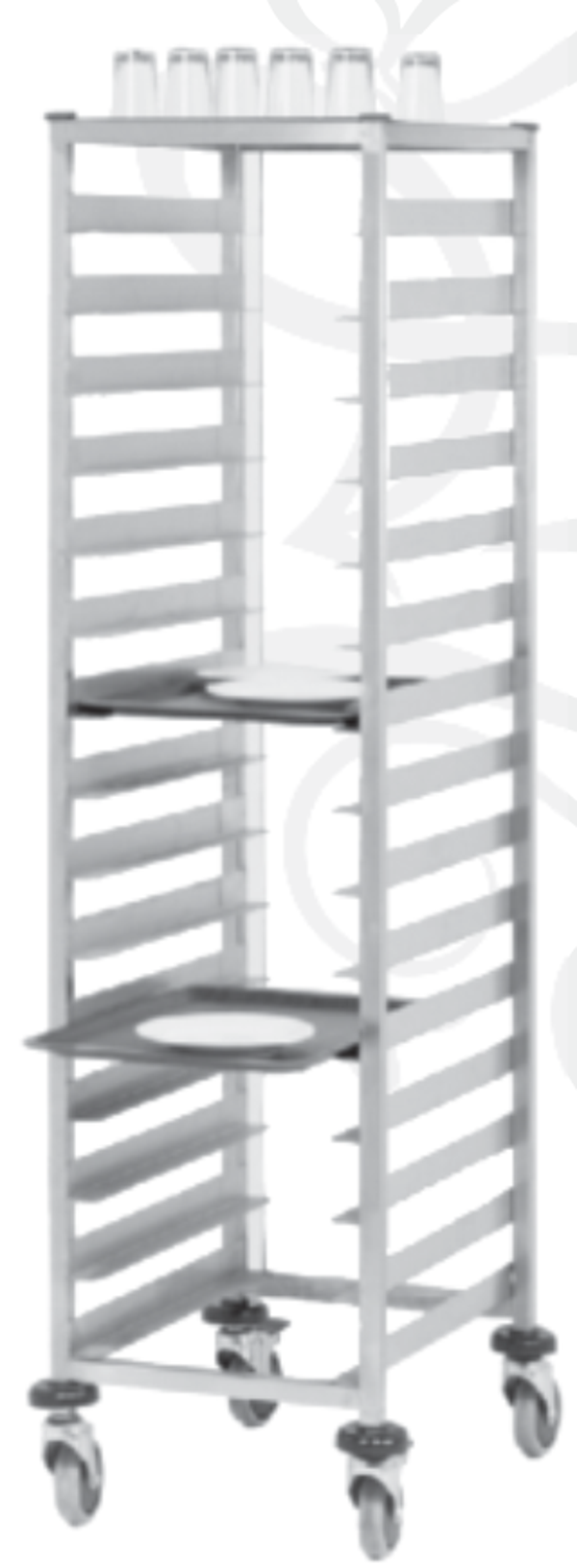 Pimak Mutfak Bulaşık Arabası Tekli Tepsi Taşıma 37 x 53 (cm) - Image 1