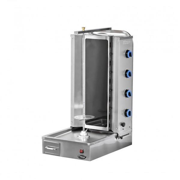 Pimak Elektrikli Alt Motorlu Camlı Döner Makinesi 4 Radyanlı 50x71x115 cm   - Image 1