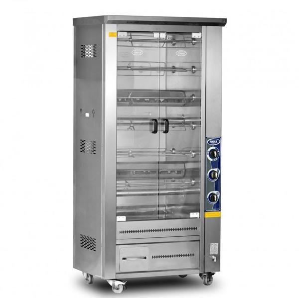 Pimak Tek Vitrinli Piliç Makinesi Doğalgazlı 6 Şiş 30 Piliç - Image 1