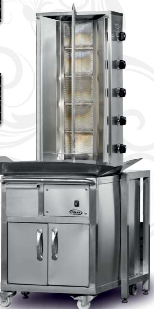 Pimak Doğalgazlı Arabalı Döner Makinası 5 Radyan - Image 1