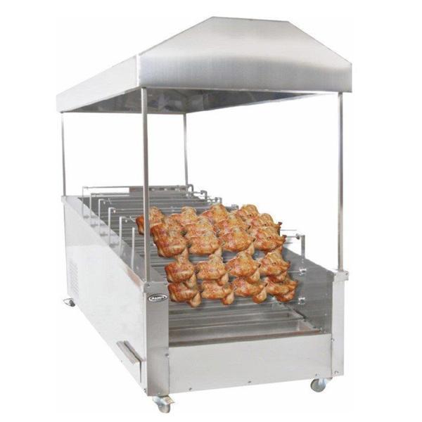 Pimak Kömürlü Yatay Tip Piliç Makinesi 6+6 Şiş 30 + 30 Piliç - Image 1