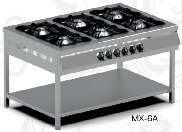 Pimak Tüplü Taban Raflı 6 Gözlü Ocak - Image 1