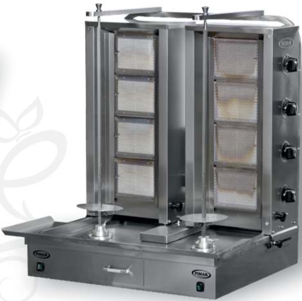 Pimak Tüplü Alt Çiftli Motorlu Döner Makinası 5 + 5 Gözlü - Image 1