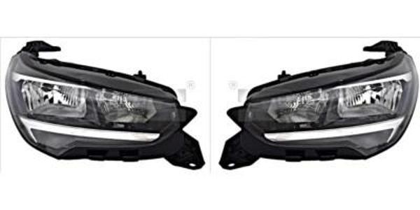 opel corsa- f- 2020-2023  far lambası sağ ledsız (e marklı)(tw) Oem No (9829465380) - Image 1