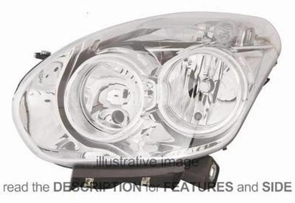 fiat pratico- 2012-2014  far lambası sağ elektrikli/motorlu h7/h1 (ayfar) Oem No (51810671) - Image 1