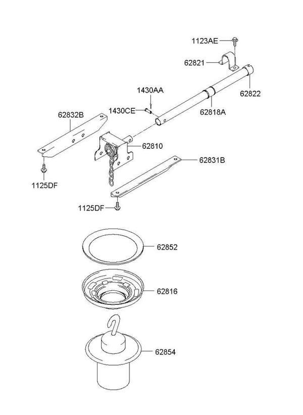 Renault Clio 2019 Sonrası Ön Panel Bağlantı Braketi Takım Oem No (625542599R) - Image 1