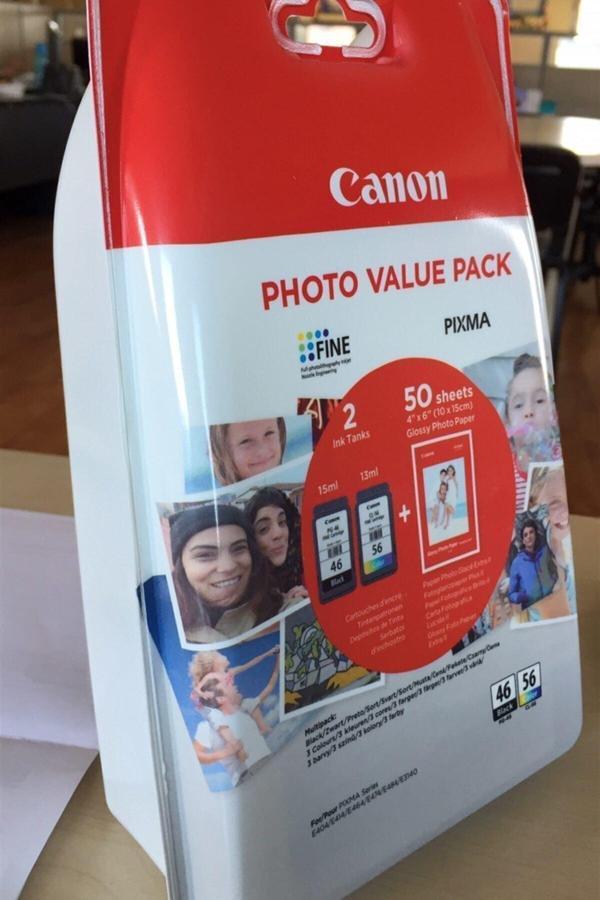 Canon Pg-46 Cl-56 Multipack 2'Li Mürekkep Kartuş 50 Adet 10X15 - Image 1