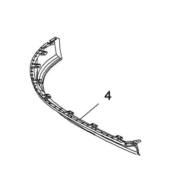 Opel Astra K 2016-2021 Tampon Alt Lastiği Ön Sol Oem No (39163589) - Image 1