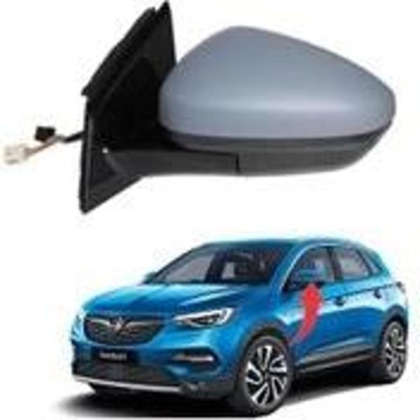 Opel Grandland 2017 Sonrası Elektrikli Katlanır Ayna Isıtmalı Alt Aydınlatmalı Astarlı Sensörlü Sağ) - Image 1