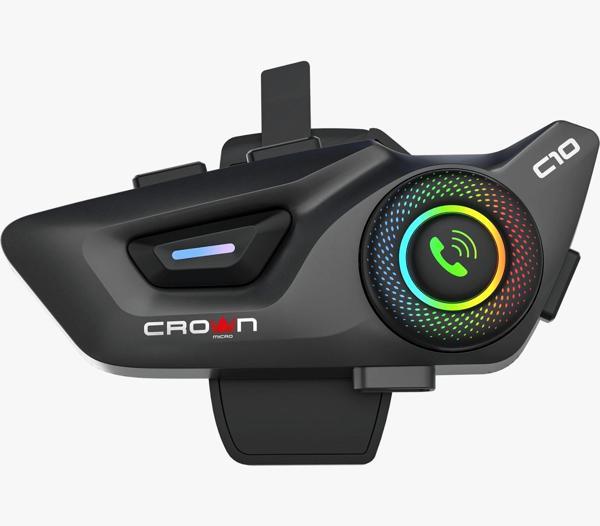 CROWN MICRO C10 Motosiklet Kask Bluetooth interkom Seti - Image 1