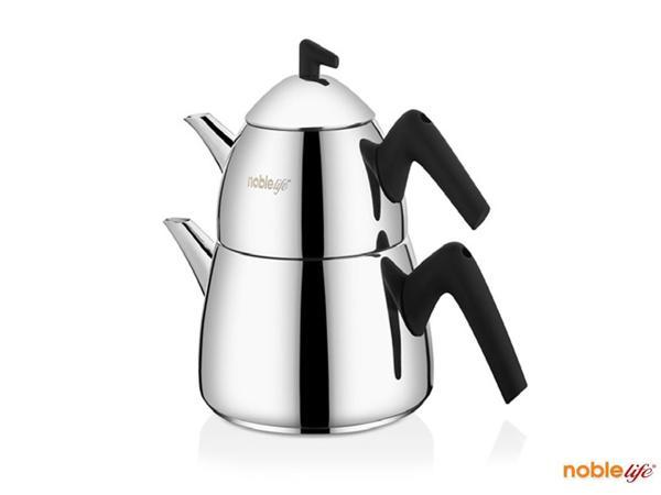 Noble life SOLID ÇELİK ÇAYDANLIK SİYAH KULP - Image 1