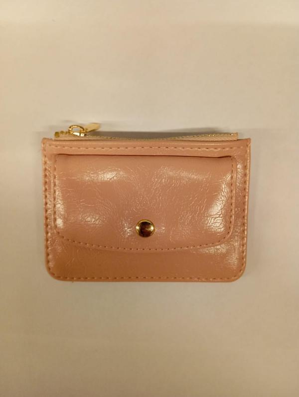 OLLBAG Plane Pembe Kırışık Detay Bayan Kartlık - Image 1