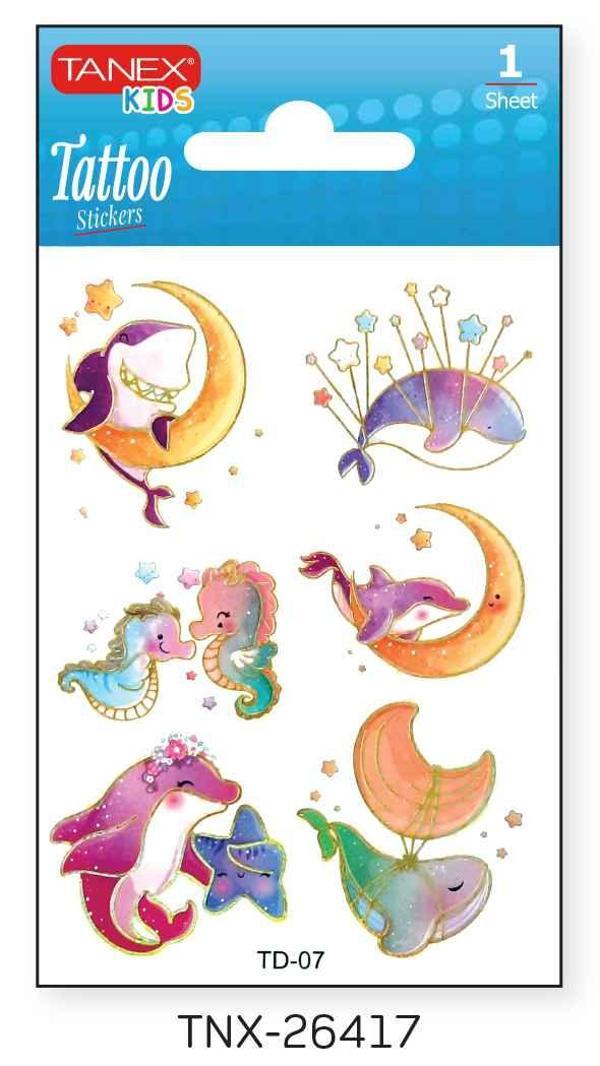 Tanex 7,5x10,5mm Gezegen-Uzay Mini Tatoo TNX-26417 - Image 1