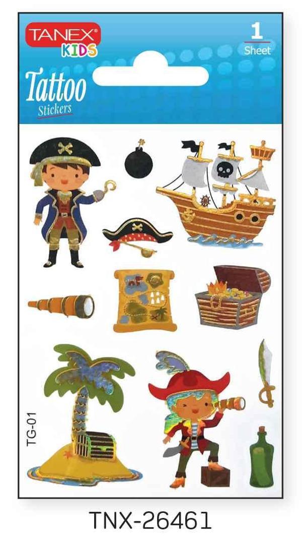 Tanex 7,5x10,5mm Sevimli Korsan Mini Tatoo TNX-26461 - Image 1