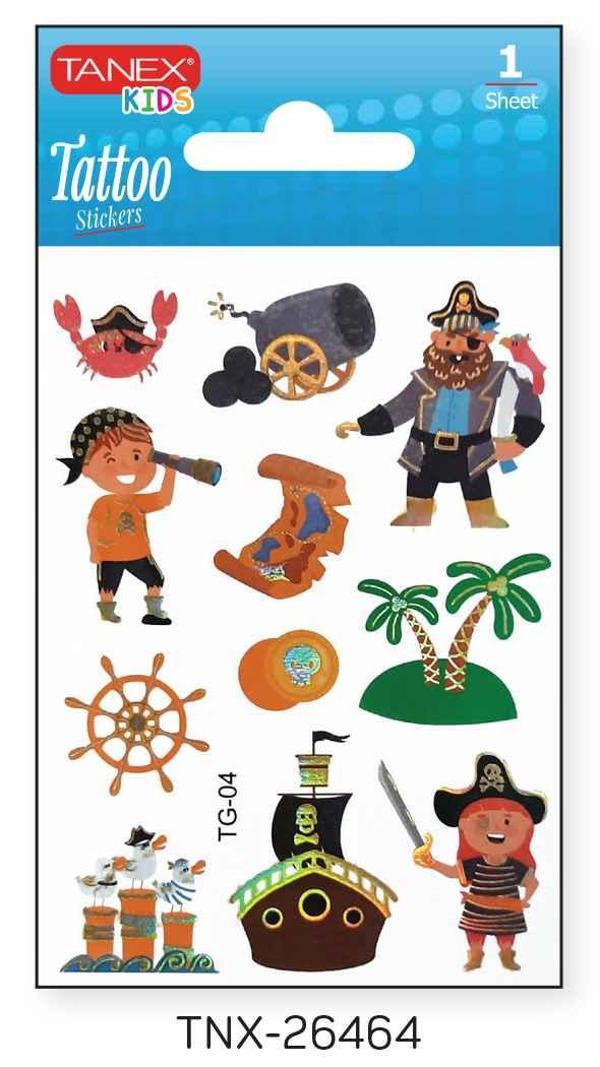 Tanex 7,5x10,5mm Sevimli Korsan Mini Tatoo TNX-26464 - Image 1