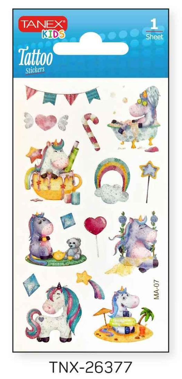 Tanex 7x12mm Unicorn Simli Mini Tatoo TNX-26377 - Image 1