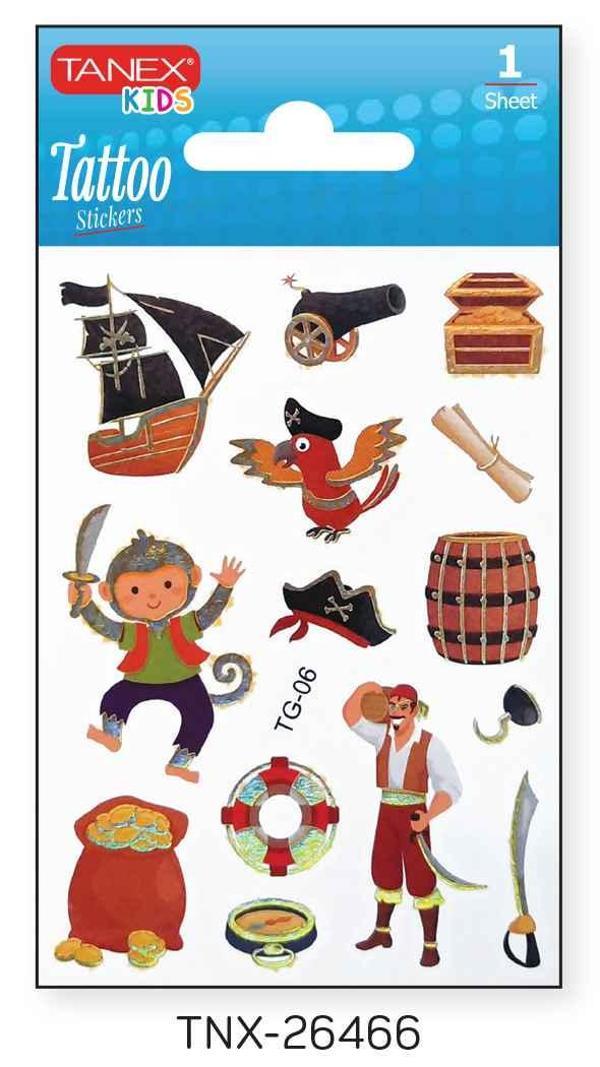 Tanex 7,5x10,5mm Sevimli Korsan Mini Tatoo TNX-26466 - Image 1