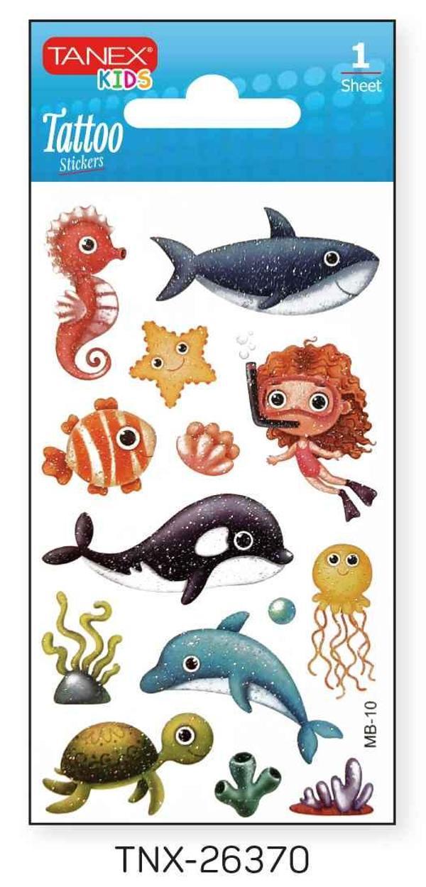 Tanex 7x12mm Deniz Hayvanları Tatoo TNX-26370 - Image 1