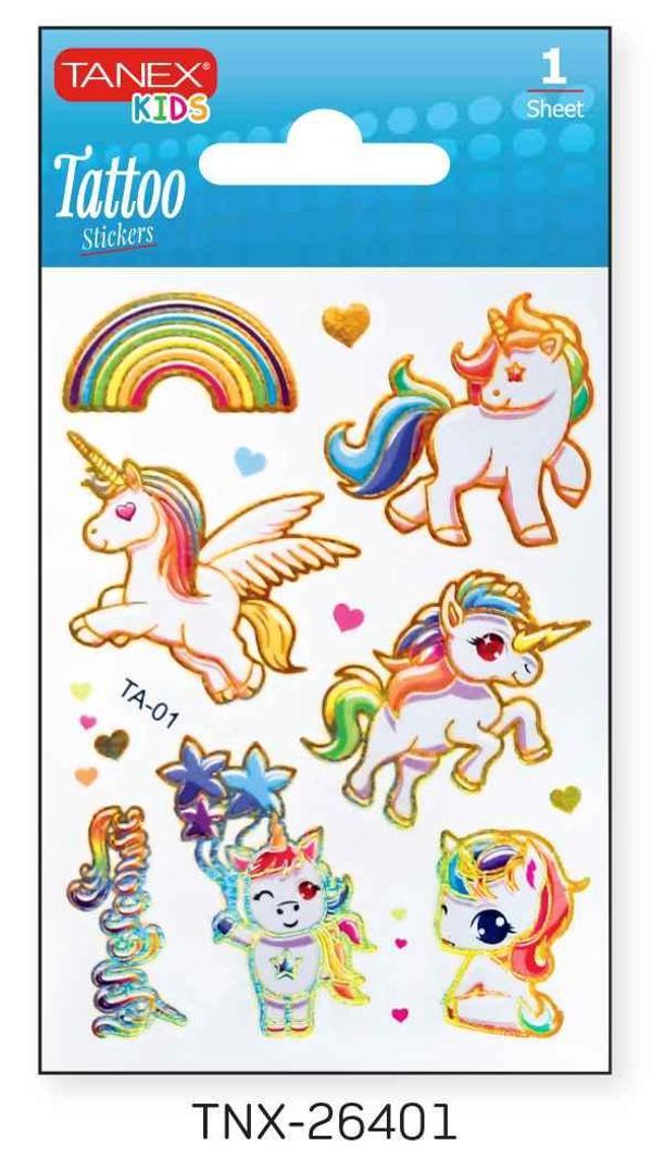 Tanex 7,5x10,5mm Unicorn Mini Tatoo TNX-26401 - Image 1