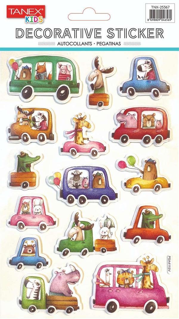 Tanex Araba Serisi Puffy Etiketi TNX-25367 - Image 1