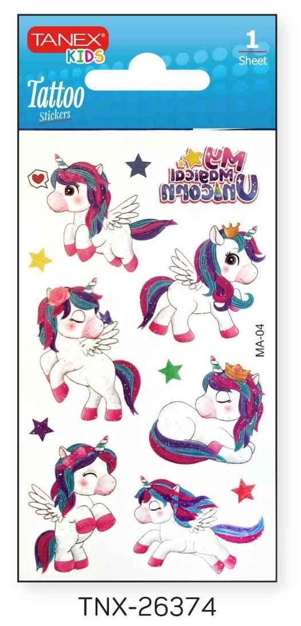 Tanex 7x12mm Unicorn Simli Mini Tatoo TNX-26374 - Image 1