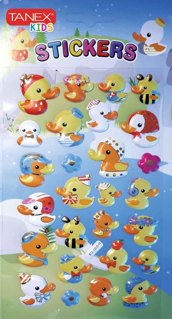 Tanex Sempatik Ördekler Serisi 3D Etiket TNX-26159 - Image 1