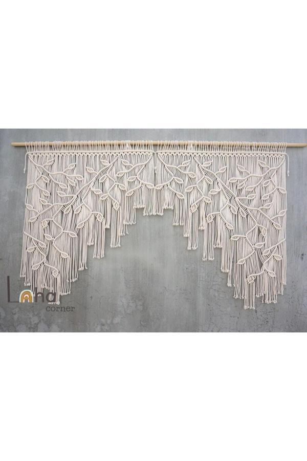 Elfidaa Wood Makrome Duvr Süsü - Image 1