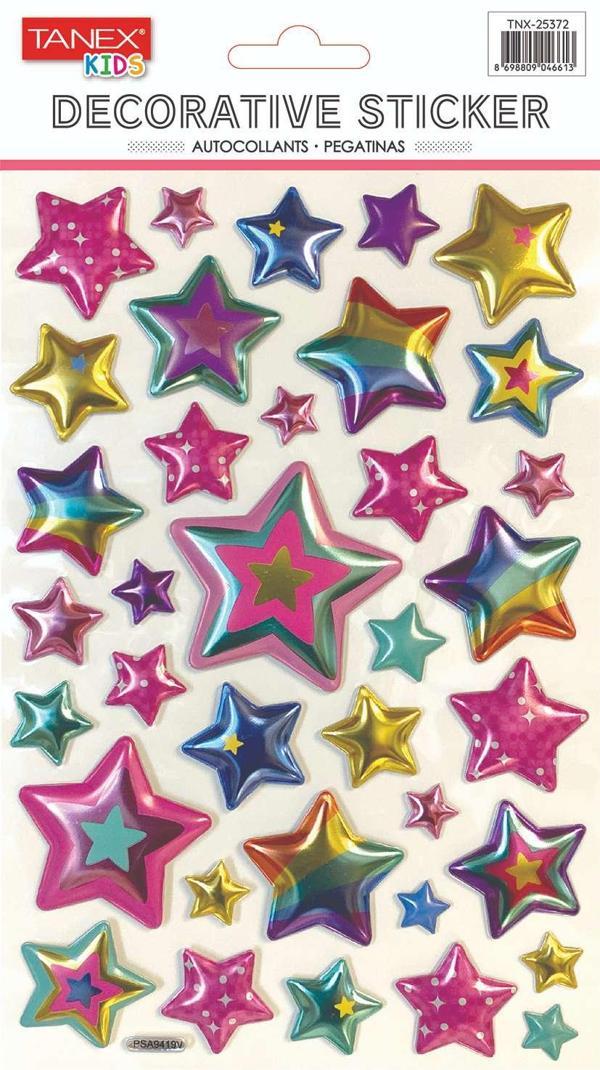 Tanex Yıldız Balon Serisi Puffy Etiketi TNX-25372 - Image 1