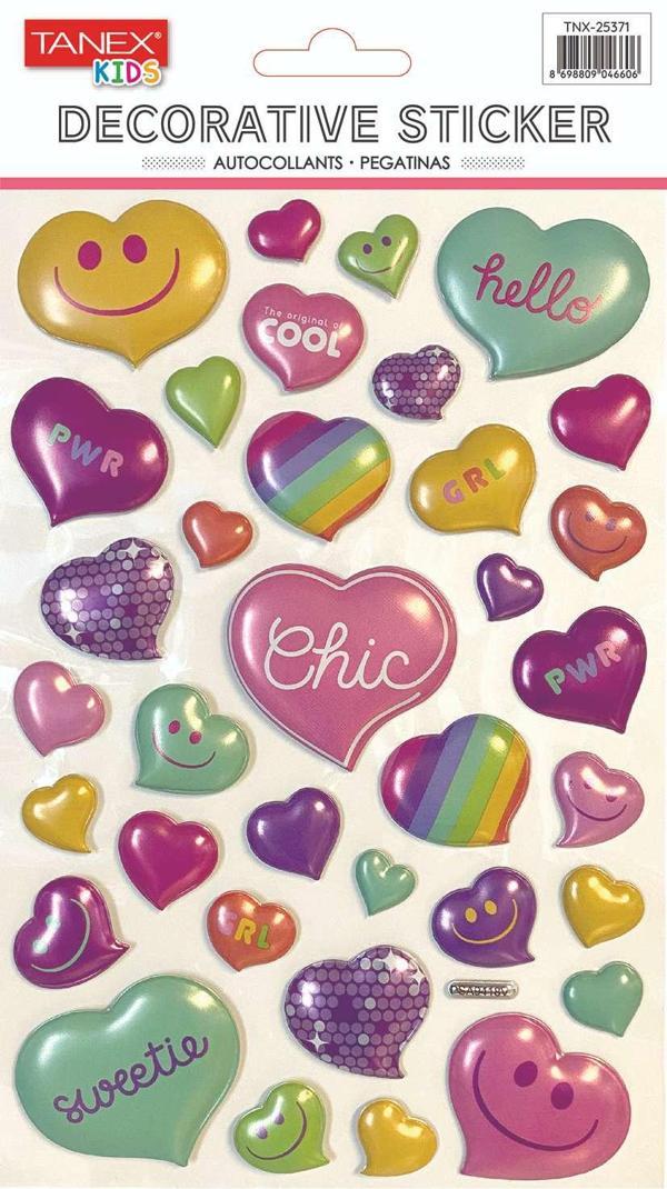Tanex Kalp Balon Serisi Puffy Etiketi TNX-25371 - Image 1