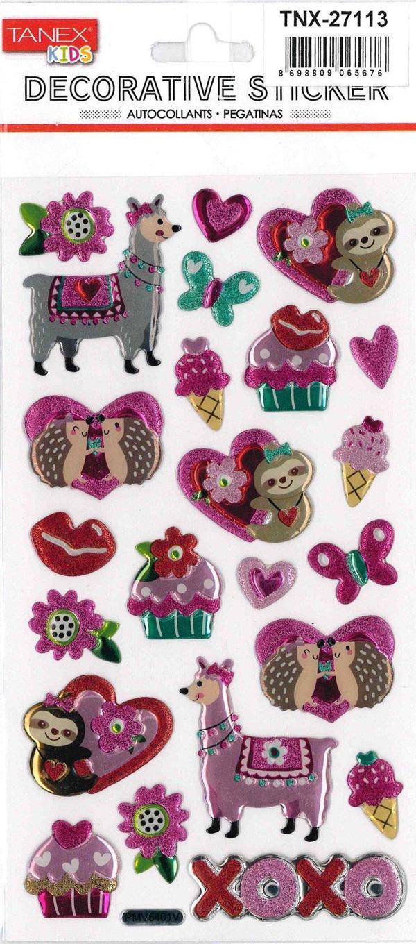 Tanex Puffy Aşık Lama ve Kirpi Serisi TNX-27113 - Image 1