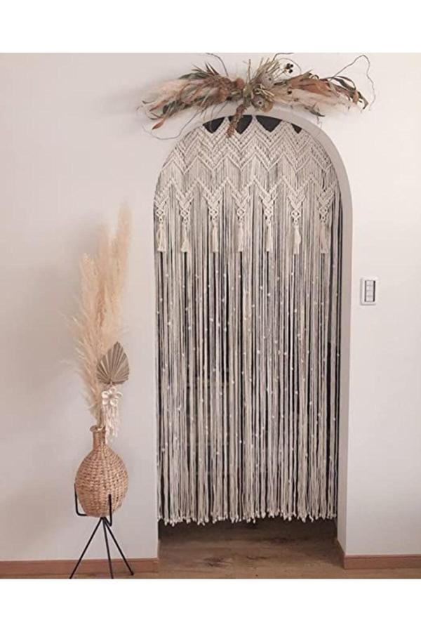 Elfidaa Wood Makrome Perde - Image 1