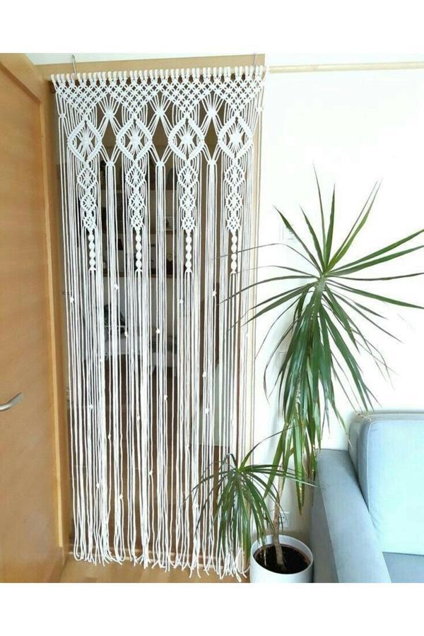 Elfidaa Wood Makrome Perde - Image 1