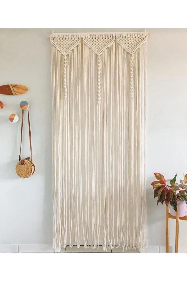 Elfidaa Wood Makrome Perde - Image 1