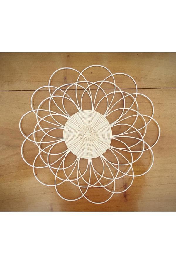 Elfidaa Wood Rattan Duvar Süsü - Image 1