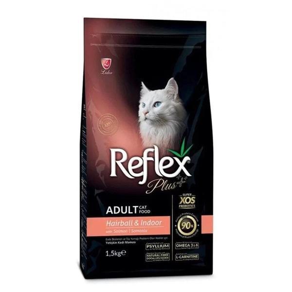 Reflex Plus Adult Hairball Somonlu Yetişkin Kedi Maması 15 Kg - Image 1