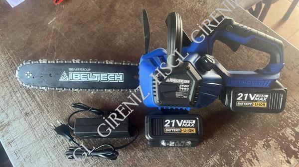 HSGL Ibeltech Akülü Zincirli Testere 21V 3.0Ah BSDJ12 Şarjlı Budama Testere Güçlü Moto - Image 1