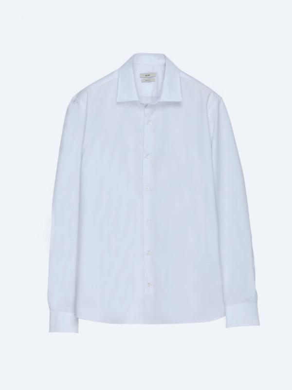 Kırık Beyaz Regular Fit Dokuma Klasik Pamuk Karışımlı Gömlek - Image 1