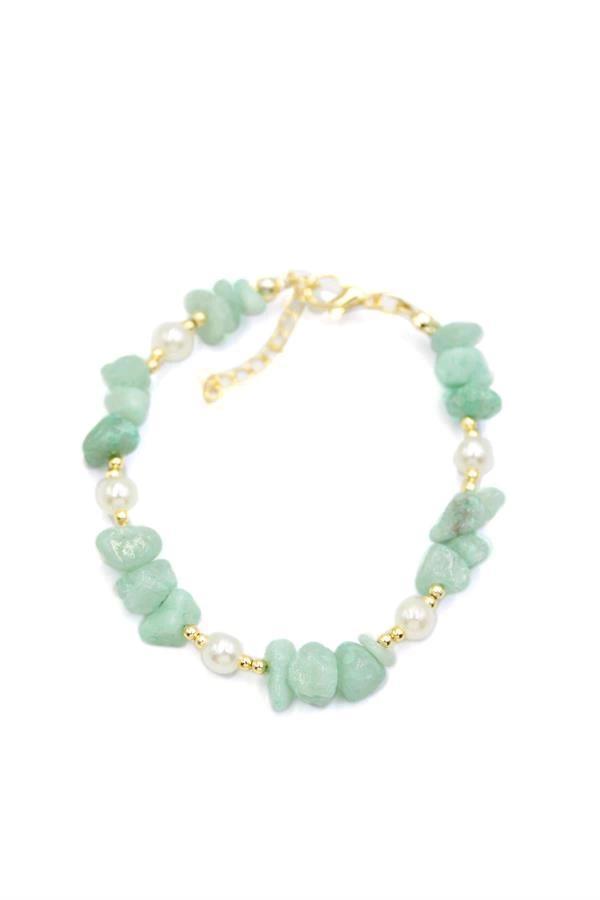 Boncuk Bileklik - Açık Yeşil - Image 1