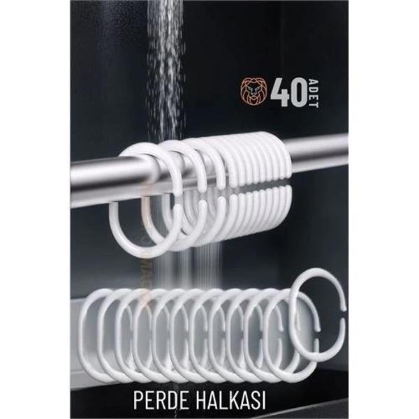 Banyo Perde Halkaları 40 ADET - Image 1