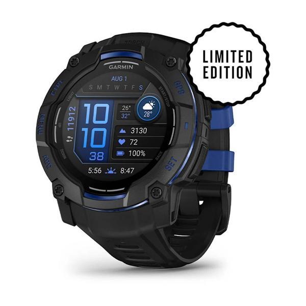 Garmin Instinct 3 - 50 mm AMOLED Siyah Mavi - Image 1