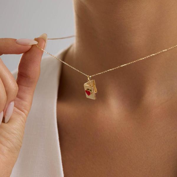 Love Secret Resimli Kolye 10.1 mm  45 cm  - Image 1