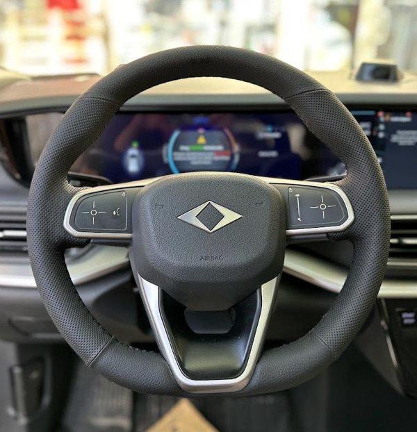 Togg Araca Özel Dikmeli Direksiyon Kılıfı NOKTA DÜZ SİYAH DİKİŞLİ - Image 1