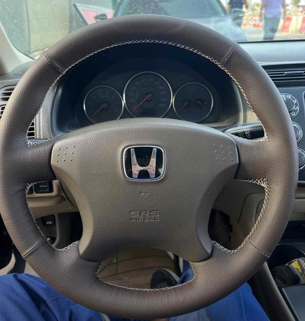 Honda Vtec2 Araca Özel Direksiyon Kılıfı (Kahverengi) - Image 1