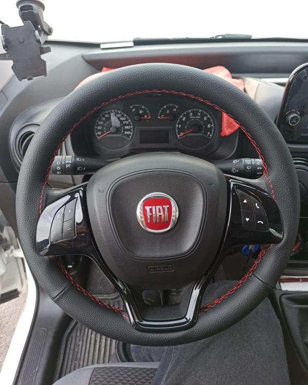 FİAT FİORİNO DOBLO 11 cm ÜNİVERSAL DİKMELİ DİREKSİYON KILIFI (DERİSİZ SİMİT İÇİN) - Image 1