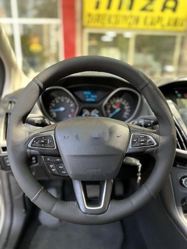 FOCUS 3,5 UNİVERSAL SİMİDE DİKİLEN KILIF NOKTA DÜZ SİYAH - Image 1