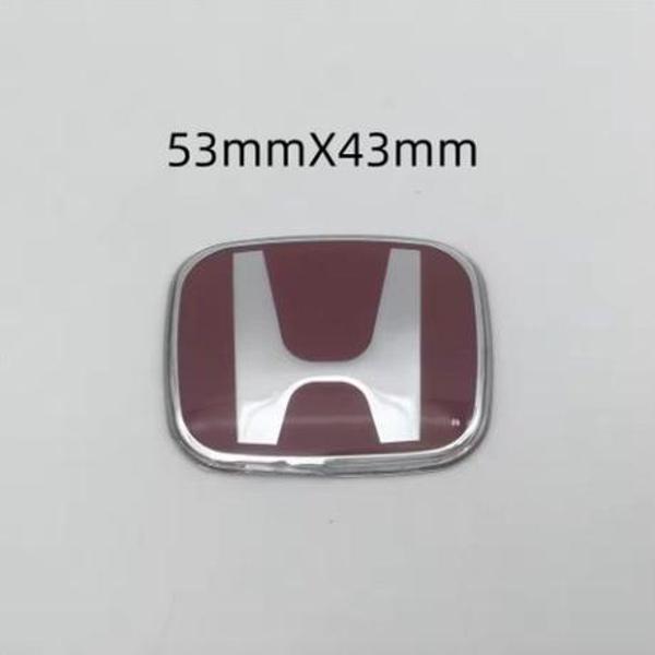 Honda Civic Uyumlu Kırmızı Renk Direksiyon Logosu Boy 5,5 Cm Genişlik 4,5 Cm Kırmızı - Image 1
