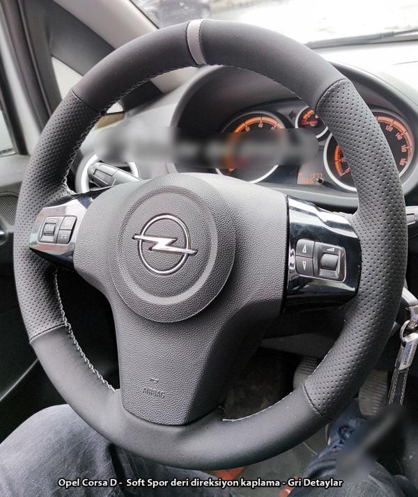 Opel Corsa D Kasa Araca Özel Direksiyon Kılıfı (Noktalı Bentley) - Image 1