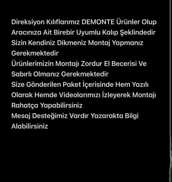 Megane 3 Fluance Araca Özel Direksiyon Kılıfı (Airbeg Kapağındaki Renk Birebirdir) - Image 1