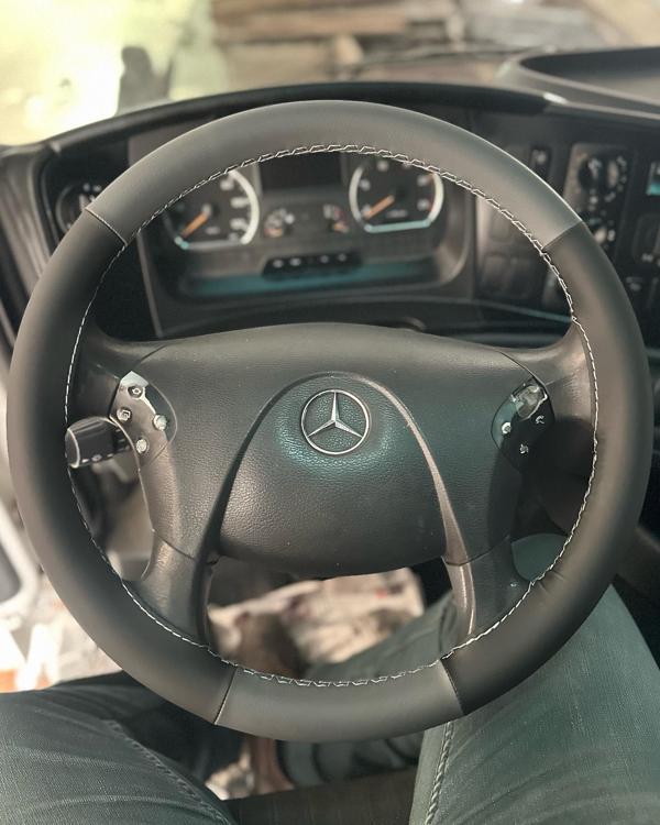 Mercedes Axor 1840 Direksiyon Kılıfı (Gri Siyah) - Image 1