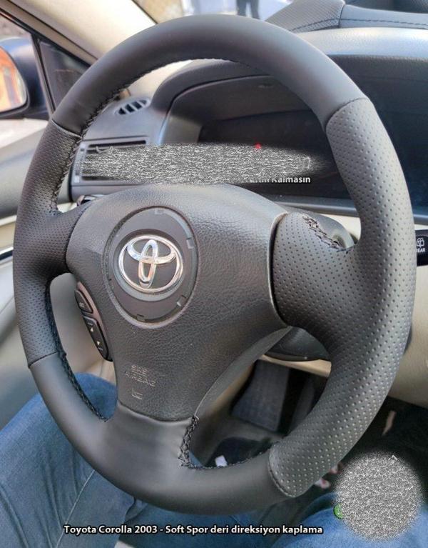 Toyota Corolla 2003 Soft Nokta Napa Direksiyon Kılıfı (Aracınızın Direksiyonuyla Teyit Ediniz) - Image 1